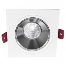 Σποτ Τετράγωνο Χωνευτό Κινητό Πλαστικό Λευκό 6531